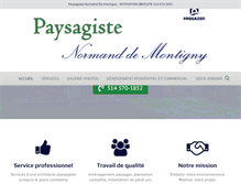 Tablet Screenshot of progazonnormanddemontigny.com